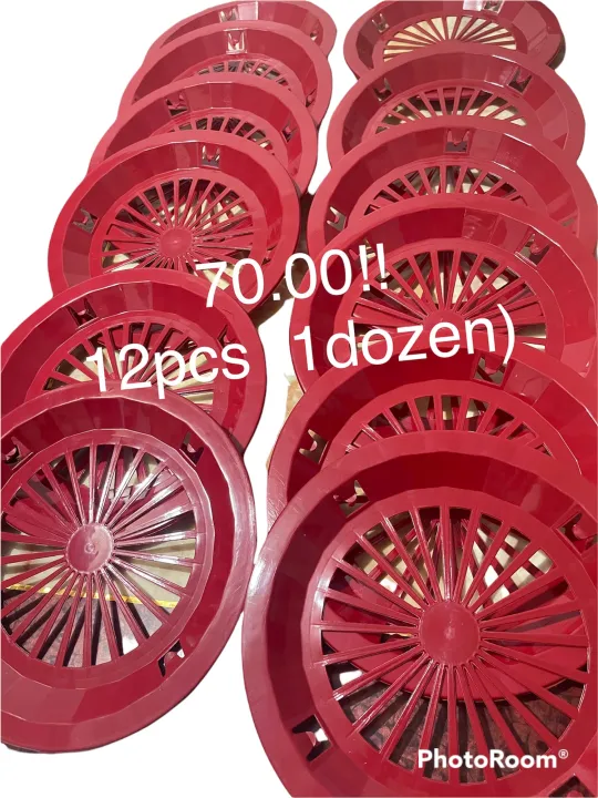 PAPER PLATE HOLDER RED!! 12 pcs (1dozen)!! Lazada PH