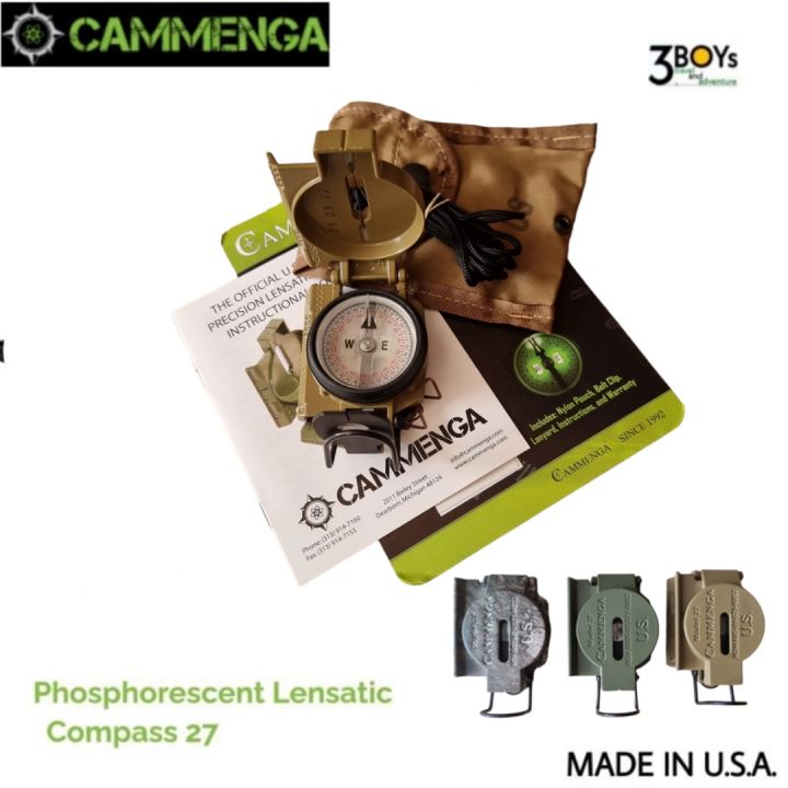 เข็มทิศ-cammenga-รุ่น-compass-27-ของแท้-นิยมใช้ในกองทัพสหรัฐ-มีฟอสฟอรัสเรืองแสงในที่มืด-ดีที่สุดในอเมริกา-ผลิต-usa