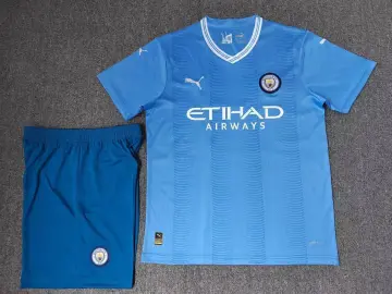 Mcfc Man City Home Jersey 2023/24 with J Alvarez 19 Printing