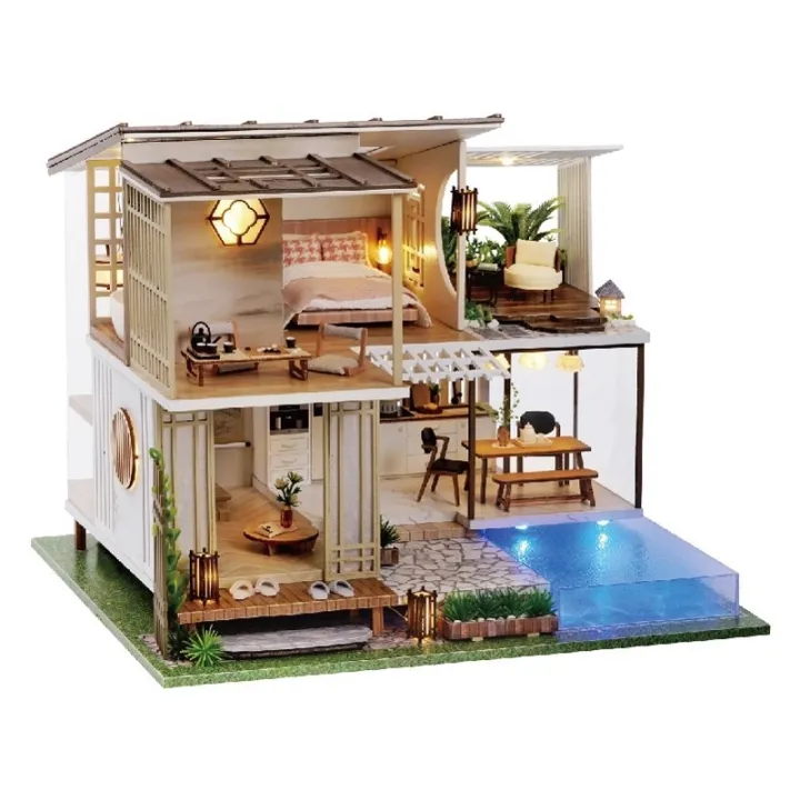 Mua Mô Hình Nhà Gỗ Lắp Ghép DIY Nhà Búp Bê Roombox Dream Building Pavilion   Mã M2132  Yeep