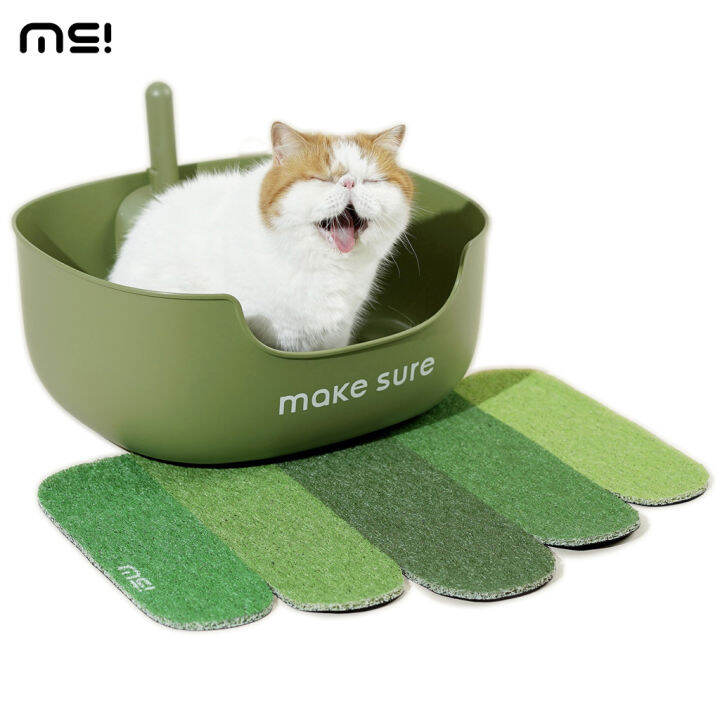 MAKESURE Cat Litter Box LITE Set Including Cat Toilet Cat Litter Mat