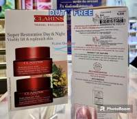 แพ๊คเก๊คใหม่ Clarins Super Restorative Night , Day All Skin Types 50ml. ป้ายคิง