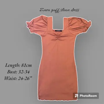 Buy Puff Sleeve Dress Zara Online | Lazada.Com.Ph
