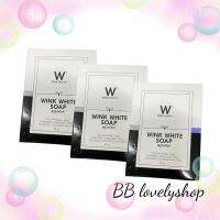 (3 ก้อน) สบู่วิงค์ไวท์ ก้อนสีvาว Wink white soap 80g อาบสะอาด บำรุงผิวกระจ่างใส ฟองนุ่ม ชุ่มชื้น