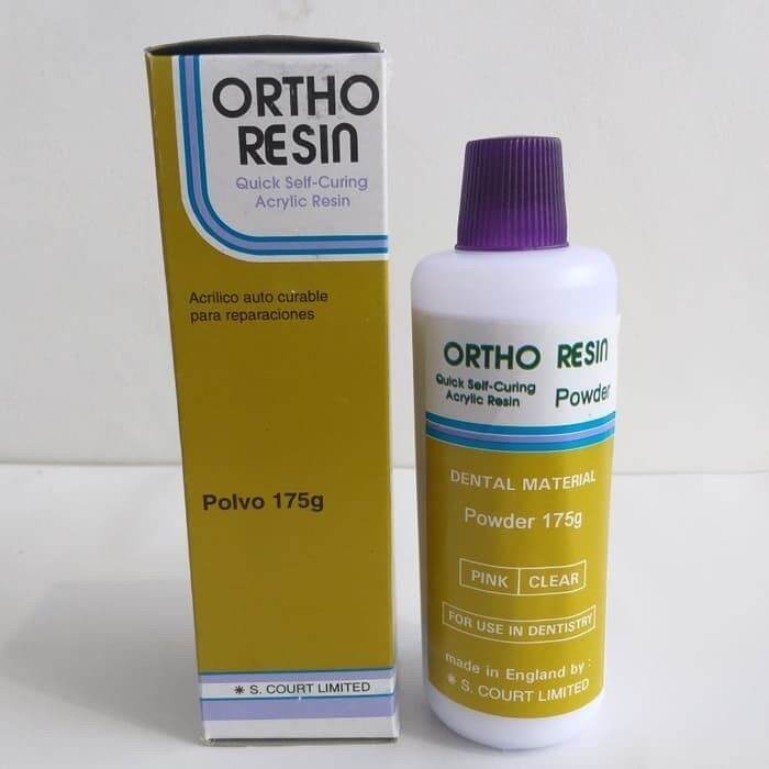 Ortho Resin Self Curing Acrylic Powder 175 g Bubuk Akrilik SC