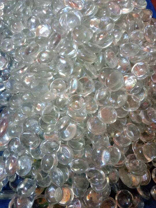 1kg 120pcs Flat Marbles Best for plants and Aquarium Decorations