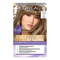 [1กล่อง] L’oreal Paris ลอรีอัล ปารีส เอ็กซ์เซลเลนซ์ แอช ซูพรีม 7.12 ฮันนี่ แอช (สีบลอนด์ประกายหม่นเหลือบม่วง) ครีมย้อมผม ผลิตภัณฑ์เปลี่ยนสีผม