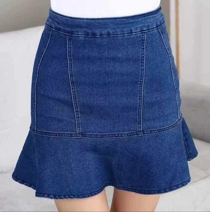 Korean Denim HIHGWAIST skirt Lazada PH