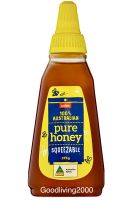 (Free shipping) Coles Australian Pure Honey Squeeze 375g โคลส์ น้ำผึ้งแท้ 100% ขวดบีบ ขนาด 375 กรัม