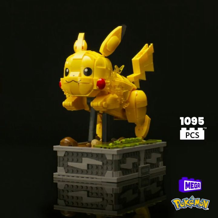 Best Buy: MEGA Pokémon Motion Pikachu Building Brick Set with Mechanized  Motion Yellow HGC23