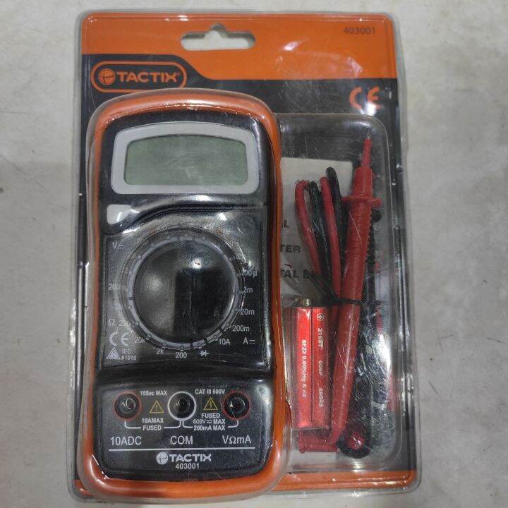 Tactix Digital Multimeter Tester Lazada PH