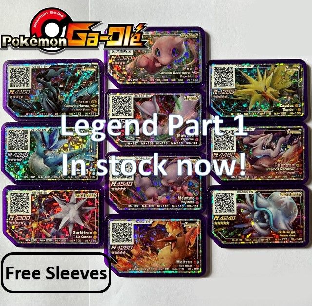 Pokemon Gaole Rush Legend Legend Legend Legend Part Disks Star Chips Cards