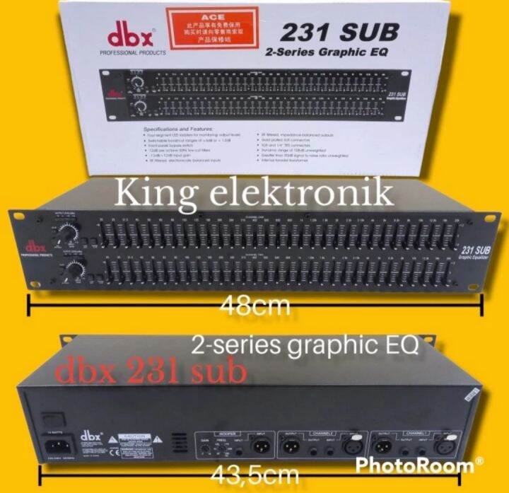 EQUALIZER DBX 231 SUB (harga sudah termasuk packing bubblewrap