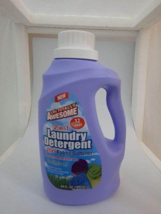 LA's Totally Awesome 2 in 1 Fresh Scent Laundry Detergent Plus Fabric