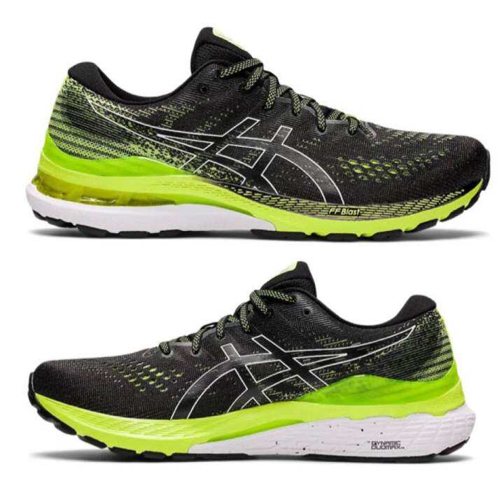 รองเท้าวิ่งชาย-asics-gel-kayano-28-สีดำเขียว-1011b189-004-ของแท้-จาก-shop