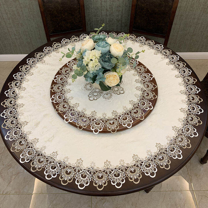 Lace American Fabric Large round Table Cloth Coffee Table round Table