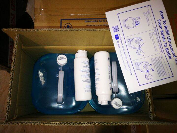 Sky Gel Ultrasound Gel x 2 kettles (5kg/kettle) Blue Color Ready Stock Lazada