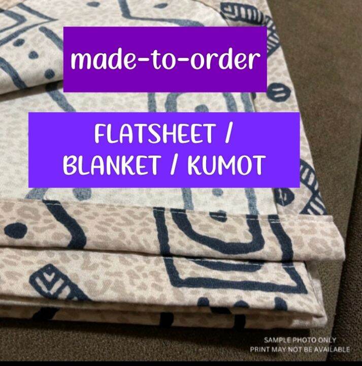 FLATSHEET / BLANKET / KUMOT (Premium Canadian Cotton PRINTED / PLAIN