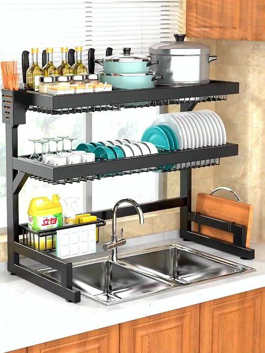 【Available】Dish Rack Over The Sink Dish Drainer Dish Drying Rack Plate