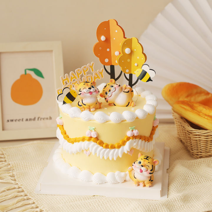 Bánh sinh nhật tuổi hổ ngộ nghĩnh sắc màu được yêu thích nhất năm!