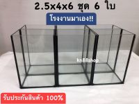 โหลปลากัดขนาด 2.5x4x6 นิ้ว ชุด 6 ใบ ‼️กระจกหนา 3 มิล?งานสวย-ตรงปก