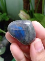 #JD072 Labradorite ลาบราโดไรต์ หัวใจ หินธรรมชาติ หินสะสม ขนาด 2.7×3.5 cm