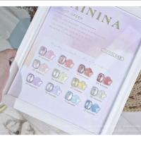 ??พร้อมส่ง??สีเจล สีลูกแก้ว เซ็ทดาว 12 สี DAININA แถมชาทสีฟรี