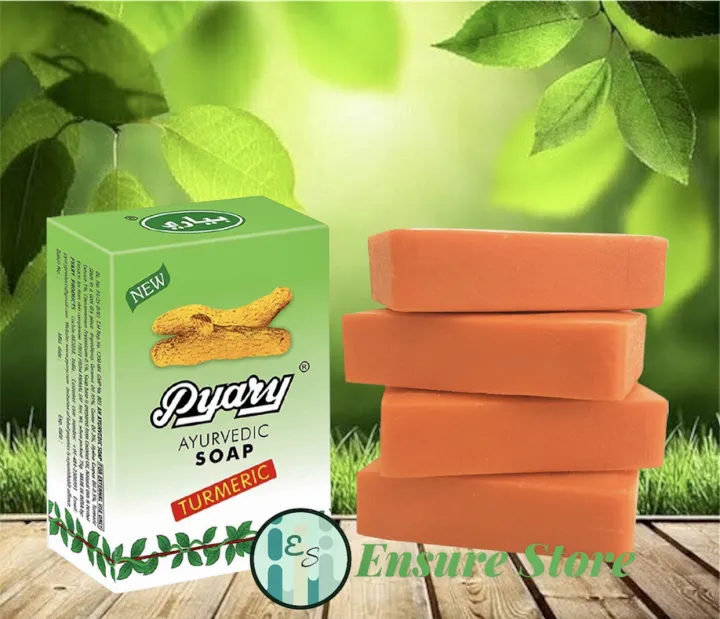 2PCS ORIGINAL PYARY TURMERIC BAR SOAP75g EXPIRATION 2024 100 VEGETABLE SOAPskin whitening