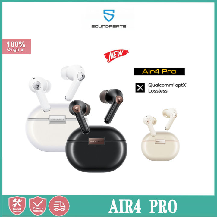 SoundPEATS Air4 Pro ANC Bluetooth 5.3 Wireless Earbuds with Lossless Sound  & AptX Voice, Multipoint Connection, in-Ear Detection