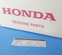 ป้ายคำเตือนเรื่องยางแท้HONDA wave100,wave125, Dream 125และรุ่นอื่นๆ อะไหล่แท้ศูนย์HONDA(87505-KPH-900)1ชิ้น