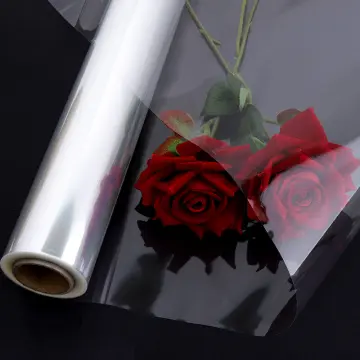 OPP English Transparent Flower Packaging Paper 20pcs/lot Cellophane Bouquet  Wrapping Material Paper for Flower Shop Home Deco