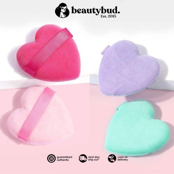 BEAUTYBUD Heart Shaped Powder Puffs Lazada PH