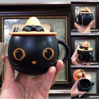 Starbucks Limited Edition แก้วแมวลึกลับถ้วยเซรามิกถ้วยน้ำถ้วยกาแฟฮาโลวีน Limited Edition Mug Mysterious Cat Ceramic