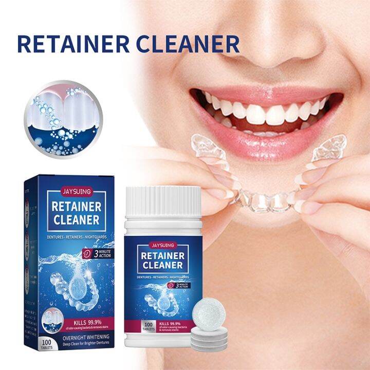 Denture Cleaning Tablets, Oral Cleaning Care, Fresh Breath, Tartar