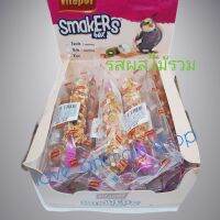 ขนมนกแก้วอัดแท่งขนมนกขนาดเล็กขนาดกลาง45กรัมมีที่หนีบล็อคกับกรงขนมvitapol smakers box