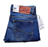 LEE 705 Eddie กางเกงยีนส์ขากระบอกเล็กเข้ารูปผู้ชาย ผ้ายืด  สียีนส์ฟอก ใส่สบาย ของแท้จากSHOP