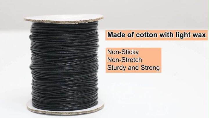 Waxed on sale polyester string