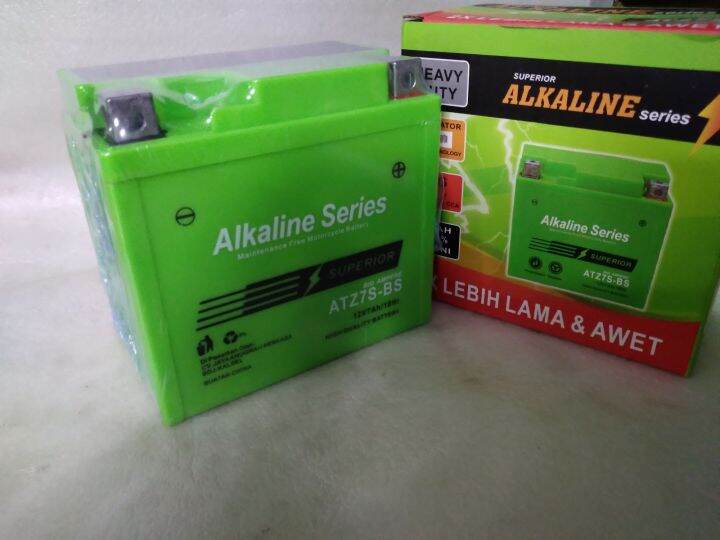 AKI ALKALINE ATZ7S-BS BIG AMPERE 12V7Ah/10Hr VARIO 125 SATRIA FU