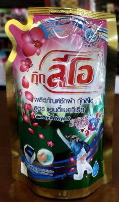 ผลิตภัณฑ์ซักผ้า กุ๊กลีโอ(3ถุง*400ml)สูตร แอนตี้แบคทีเรีย กลิ่นหอม ขจัดคราบลึก ลดกลิ่นอับ ยับยั้งแบคทีเรีย