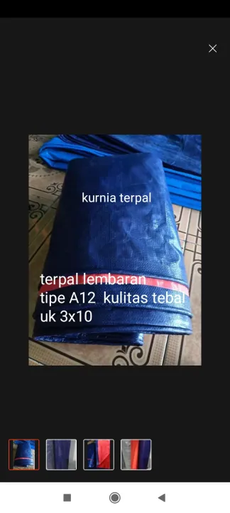 Terpal Lembaran Ukuran 3x10 Tipe A12 Tebal Sebaguna Cocok Buat Tenda ...