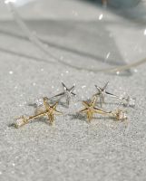 RINDA - RD Sparkle Wish Star stud (gold/silver) (ต่างหู)