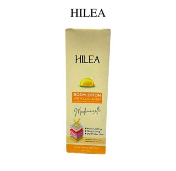 HILEA body lotion with colagen warna kuning Lazada Indonesia