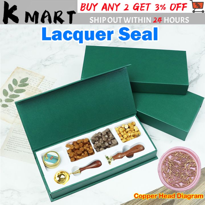 Envelope Wax Seal Stamp Kit, Wax Seal Stamp Set Box Kit