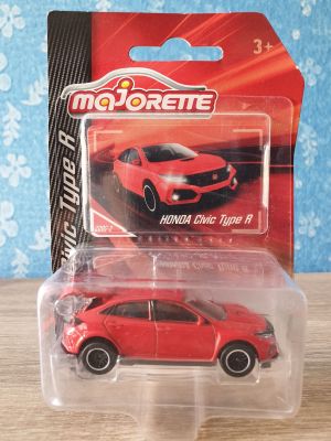 โมเดลรถเหล็ก Majorette Honda Civic Type R _ SERIES Honda Civic Type R _ 220C-3 #Red สีแดง เปิดท้ายรถได้ โมเดลรถสะสม