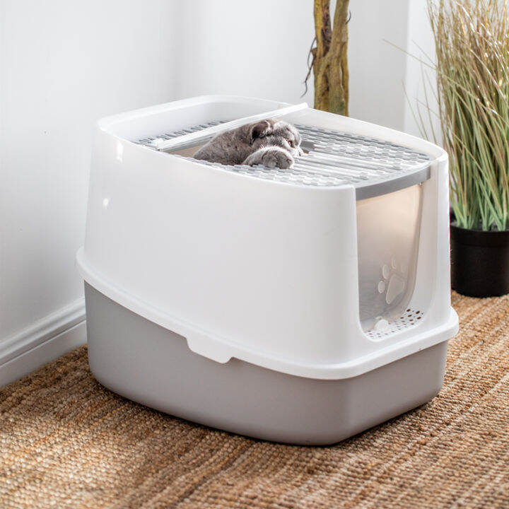 Good Shit Shovel! AntiSplash Cat Litter Box Large Fully Enclosed Cat