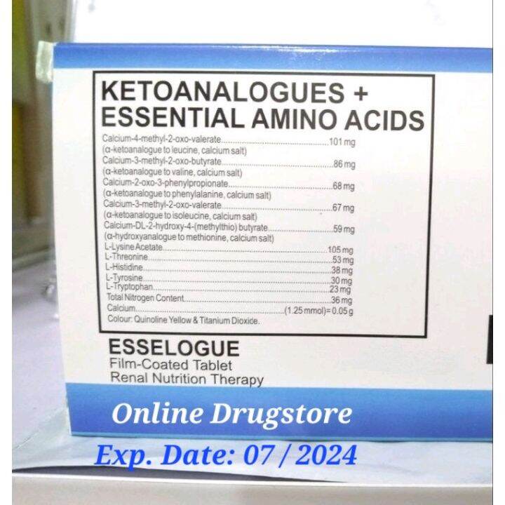 Esselogue 100 PCS Ketoanalogues Essential Amino Acids Lazada PH