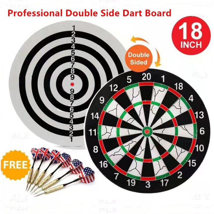 18 inch Dart Board Original Thickening Double-sided Dart Board Set With ...