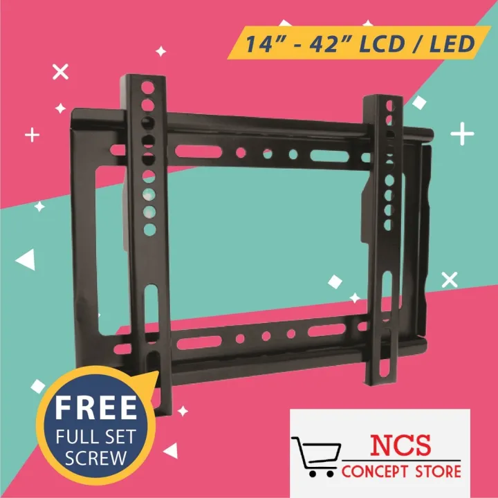 Universal TV Bracket Set LED LCD Plasma Wall Mounted Adjustable Fix