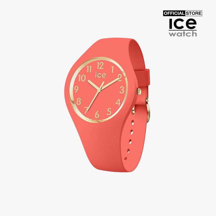 Đồng hồ nữ ICE mặt tròn dây silicon 34mm 017057-0000-17