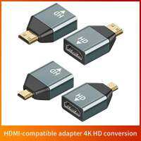 4K 60Hz Micro HDMI-compatibladapter Converter สำหรับแล็ปท็อปกราฟิกการ์ดกล้องทีวีจอภาพ HD อะแดปเตอร์ส่งสัญญาณเสียงวิดีโอ